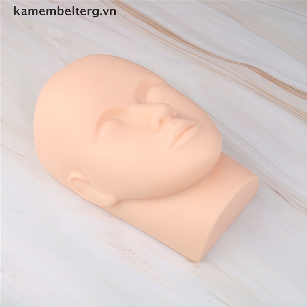 Mô hình đầu người luyện tập xăm môi lông mày vĩnh viễn 3D trang điểm mặt chăm sóc da tiện lợi