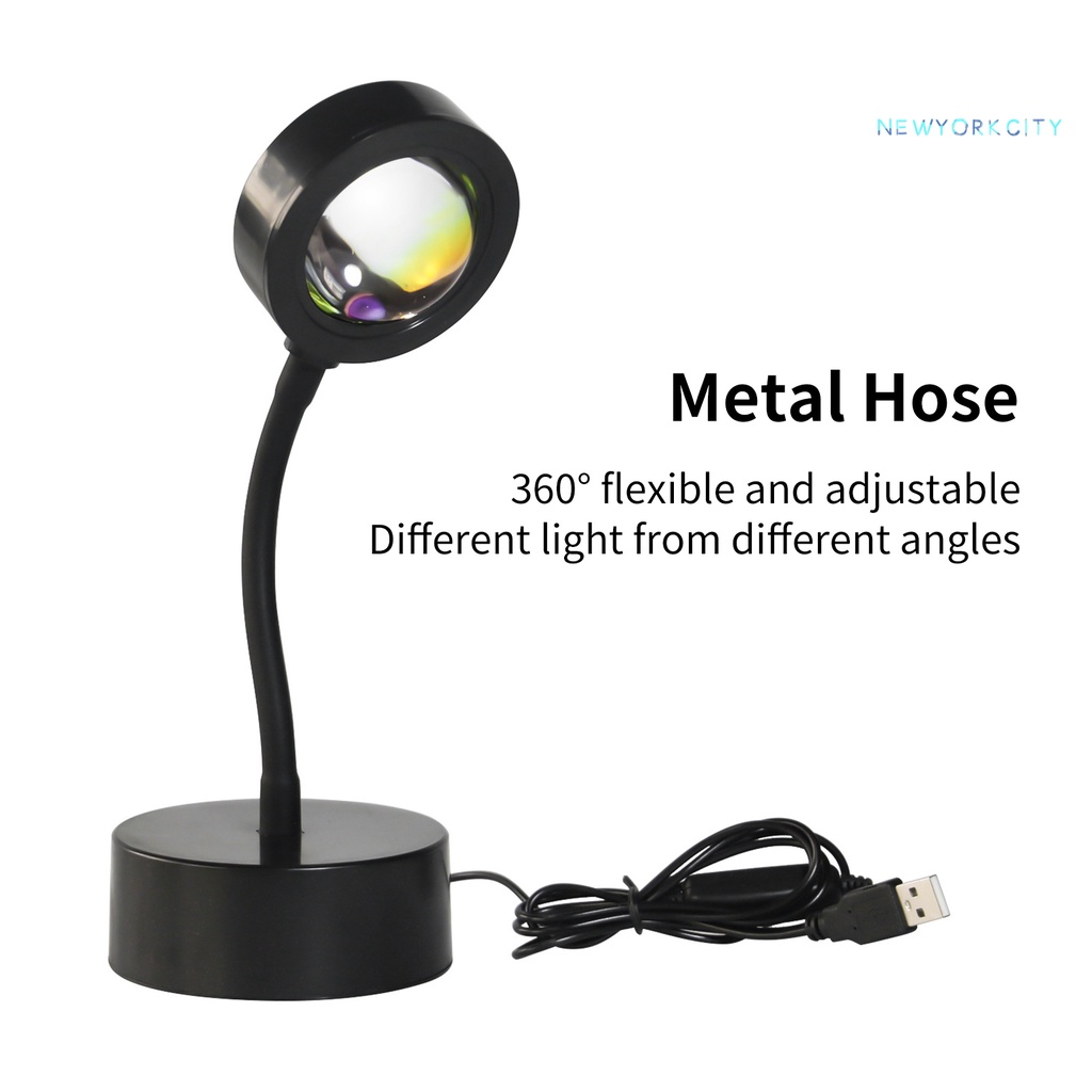 Đèn LED USB Chiếu Hoàng Hôn Lãng Mạn Trang Trí Phòng Ngủ