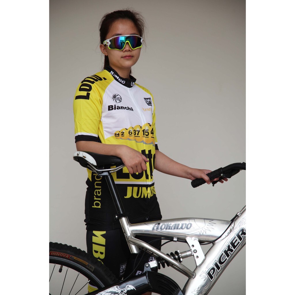 Bộ quần áo đạp xe nam nữ ngắn tay Lotto