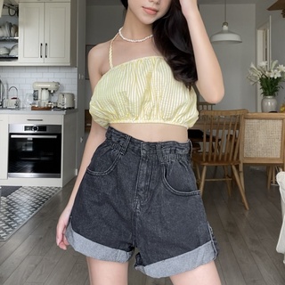 Quần short jeans gấp gấu nhiều loại QB261 LOLLIE STUDIO