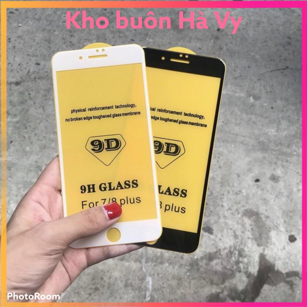 KÍNH CƯỜNG LỰC 9D FULL MÀN CHO IPHONE- LOẠI KHÔNG CÓ HỘP ĐI KÈM