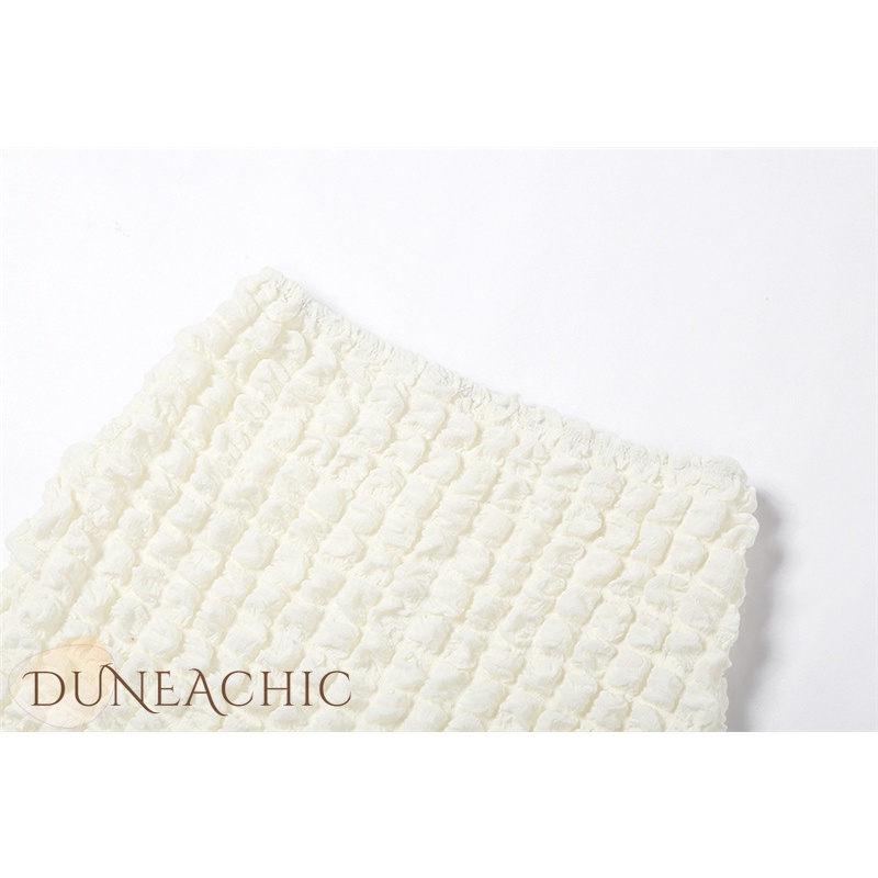 DUNEA Set Áo Tank Top Và Chân Váy Lưng Cao Thời Trang Cho Nữ