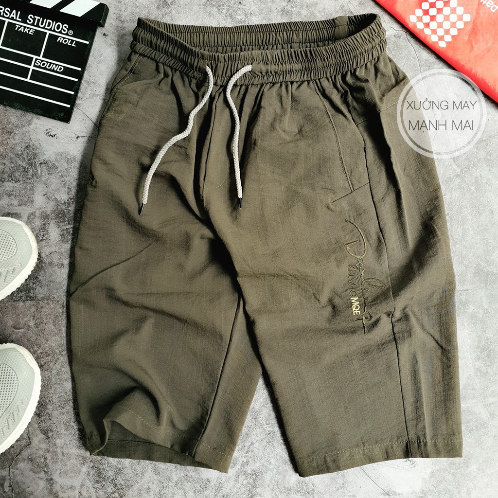 Quần ngố nam 3 túi chất vải đũi xước phong cách Hàn Quốc_QN006 | BigBuy360 - bigbuy360.vn