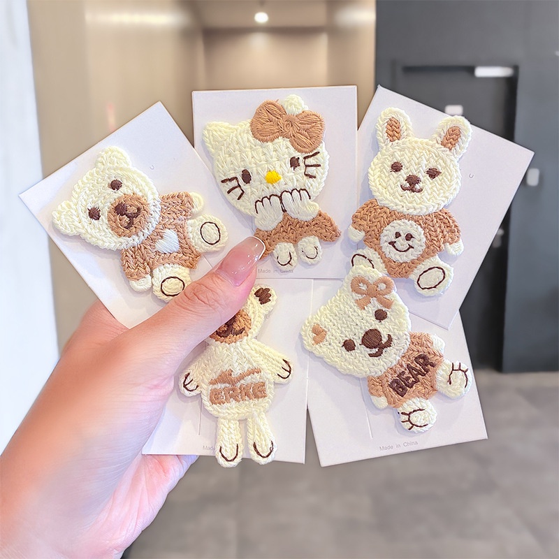 Kẹp tóc hình gấu dễ thương thời trang Hàn Quốc cho bé