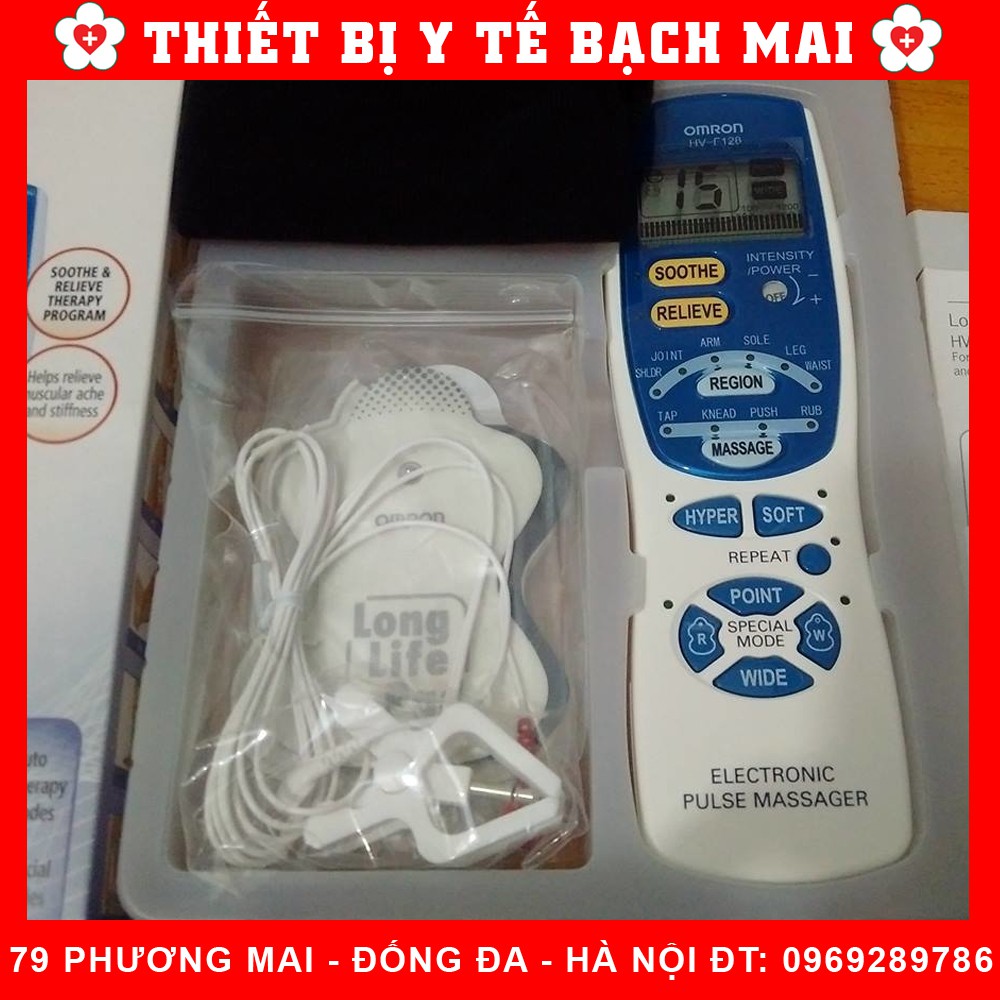 Máy Massage Xung Điện Omron HV-F128 Nhật Bản [Cam Kết Chính Hãng]