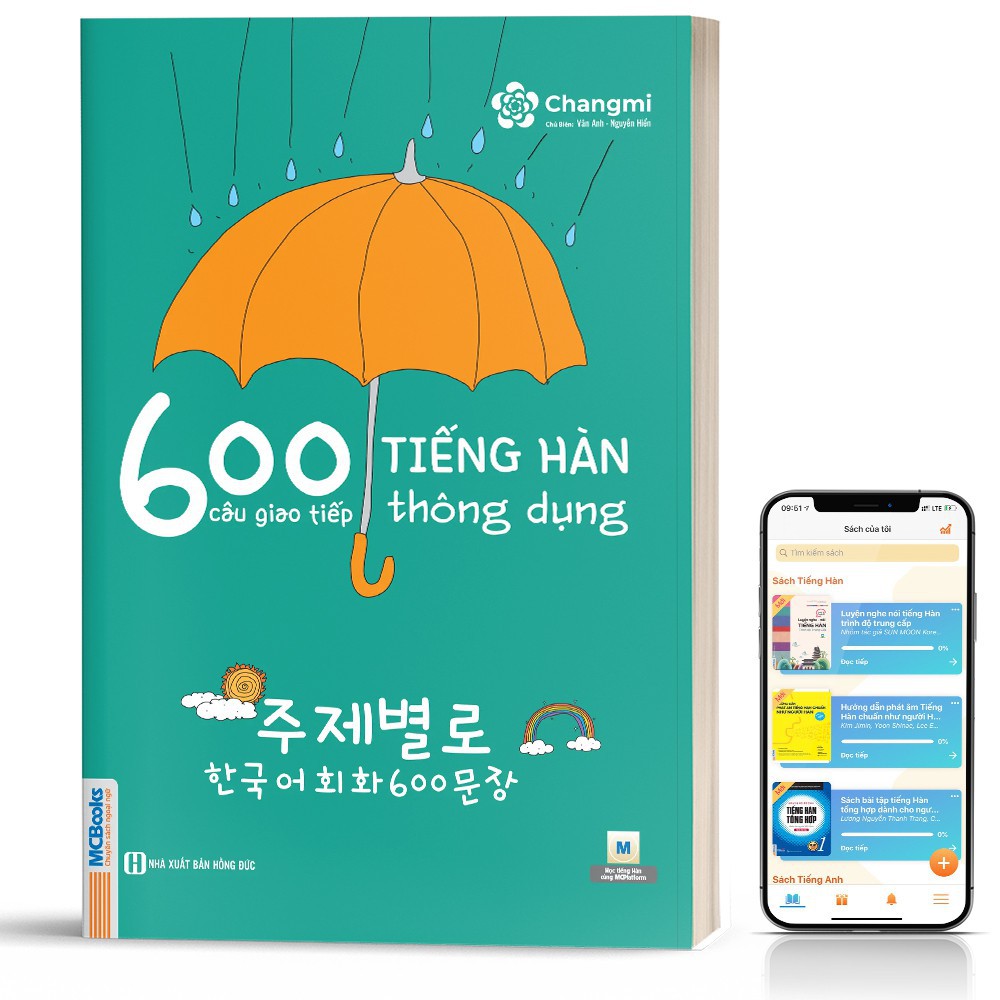 Sách - 600 Câu Giao Tiếp Tiếng Hàn Thông Dụng Dành Cho Người Tự Học [MCBOOKS]