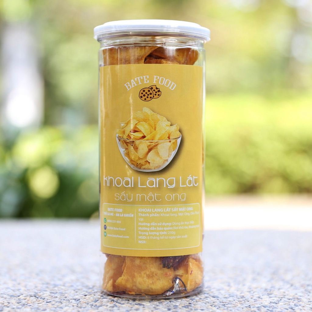 Khoai Lang Sấy Mật Ong 220gr - Đồ Ăn Vặt Ngon