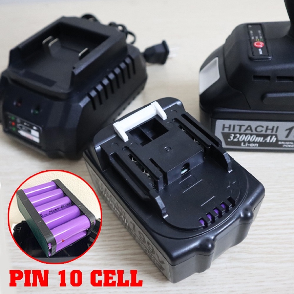Máy Tháo Mở Bulong Hitachi Full 29 món phụ kiện. Máy Bắn Bulong Cầm Tay 118V Chuyên Dụng. Hàng Chuẩn Lõi Đồng