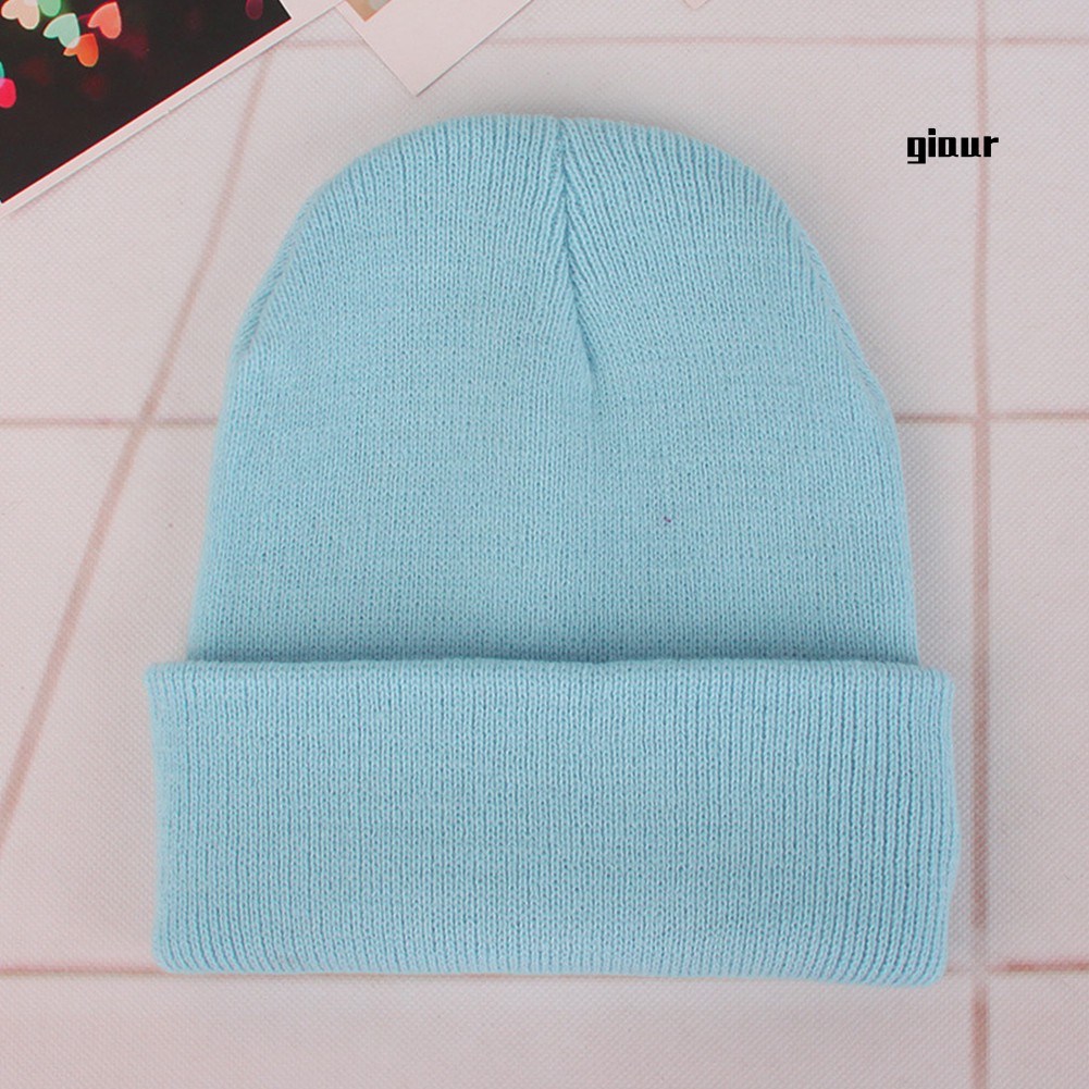 Mũ trùm đầu beanie len dệt kim thời trang thu đông dành cho cả nam và nữ