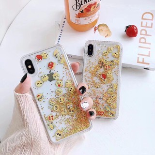 [Viền dẻo]Ốp Icon cảm xúc siêu dễ thương cho Iphone đủ mẫu với nhũ vàng