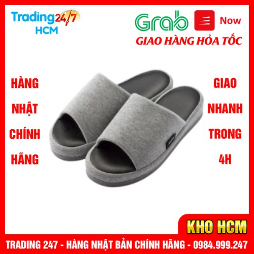 [Hỏa tốc HCM] Dép xốp đế đàn hồi Okumura màu xám size M - Nội địa Nhật Bản