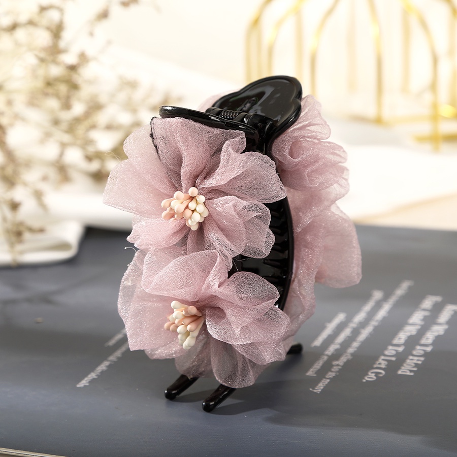 Kẹp Tóc Dạng Lưới Hình Hoa Thời Trang Hàn Quốc Cho Nữ