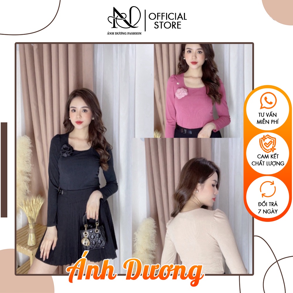 Áo Len Tăm Nữ Giữ Nhiệt Cao Cấp Giá Rẻ Có Đủ Các Size - AD015