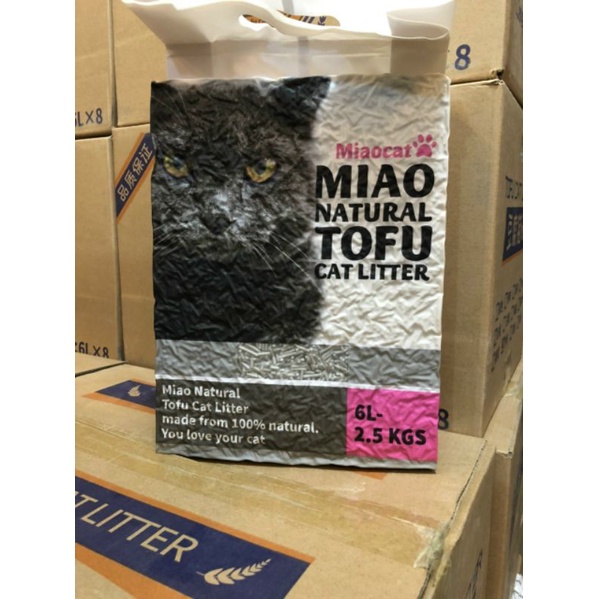Cát đậu nành cho mèo Tofu cat litters natural Miao cature acropet 6L 2.5kg