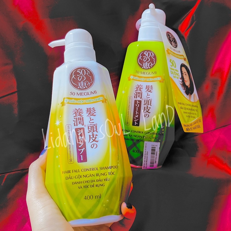 Cặp gội xả mọc & chống rụng tóc Megumi Nhật Bản