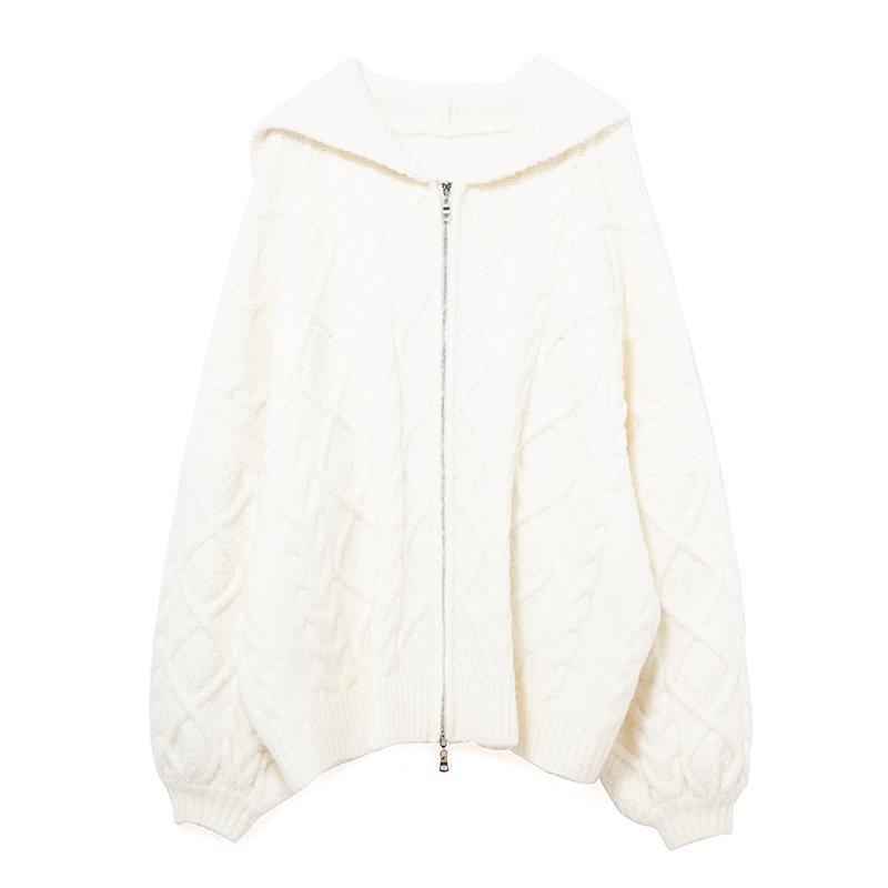 Áo Sweater Dệt Kim Có Mũ Trùm Đầu Phong Cách Retro Thời Trang Thu Đông Dành Cho Nữ | BigBuy360 - bigbuy360.vn