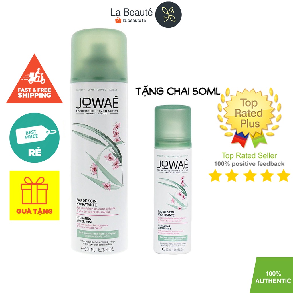 Xịt Dưỡng Jowaé Chống Lão Hoá Làm Căng Bóng Da 200ml Tặng Xịt Dưỡng Nhỏ 50ml