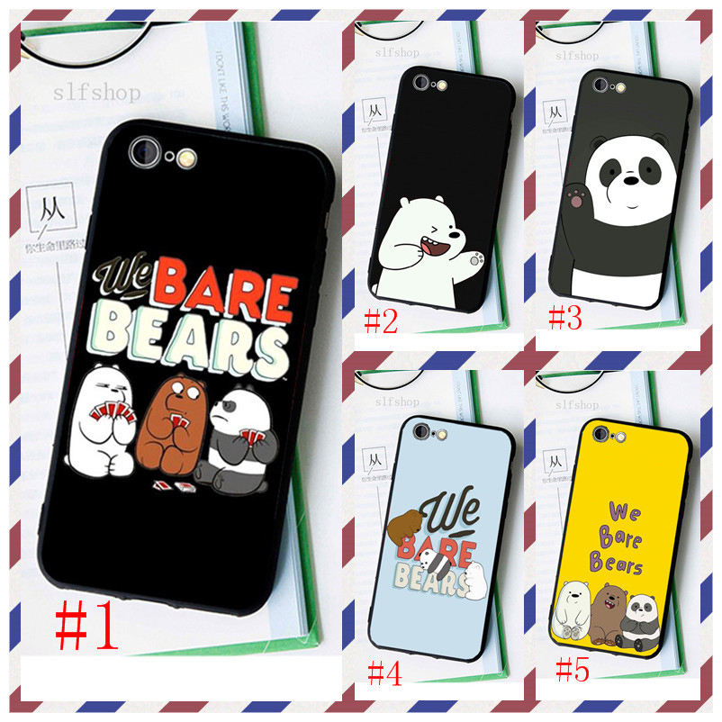 Ốp Điện Thoại Mềm Viền Đen Hình We three Bare Bears 2022 Cho Htc 526G D530 630 610 626 650 628 728 816 820 Mini 620 825 D10 826 D826