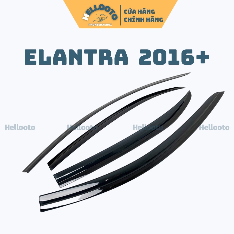 Vè Che Mưa Cho Xe Hyundai Elantra 2016 đến 2021 hàng Hàn Quốc màu đen