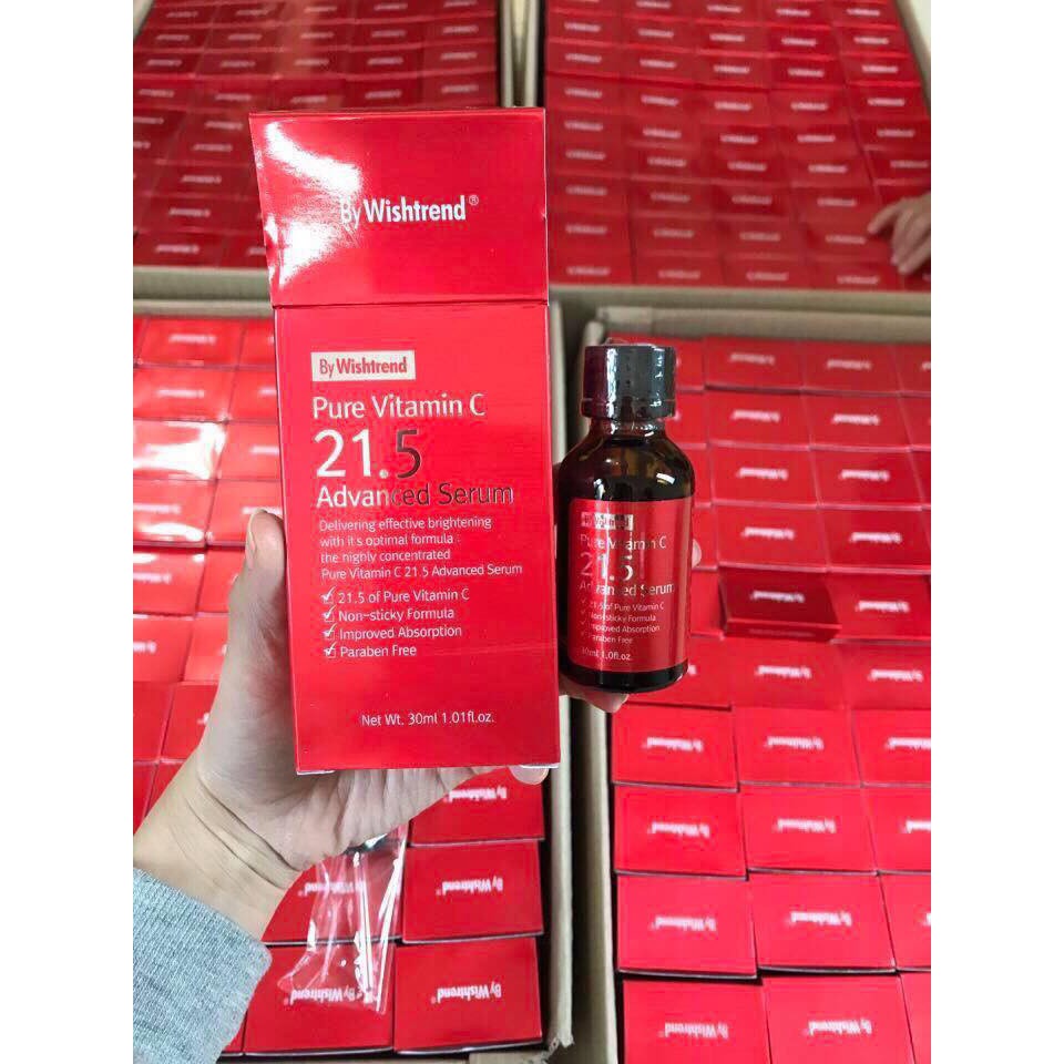 [Mã COS1904 giảm 8% đơn 300K] Serum giảm thâm mụn, dưỡng trắng By Wishtrend Pure Vitamin C 21.5 Advanced Serum. | BigBuy360 - bigbuy360.vn
