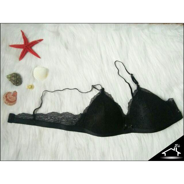 Bộ đồ lót sexy by Nhà Sò ren đen có bèo quần Y NS026 | BigBuy360 - bigbuy360.vn