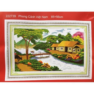 TRANH THÊU PHONG CẢNH QUÊ HƯƠNG 222739