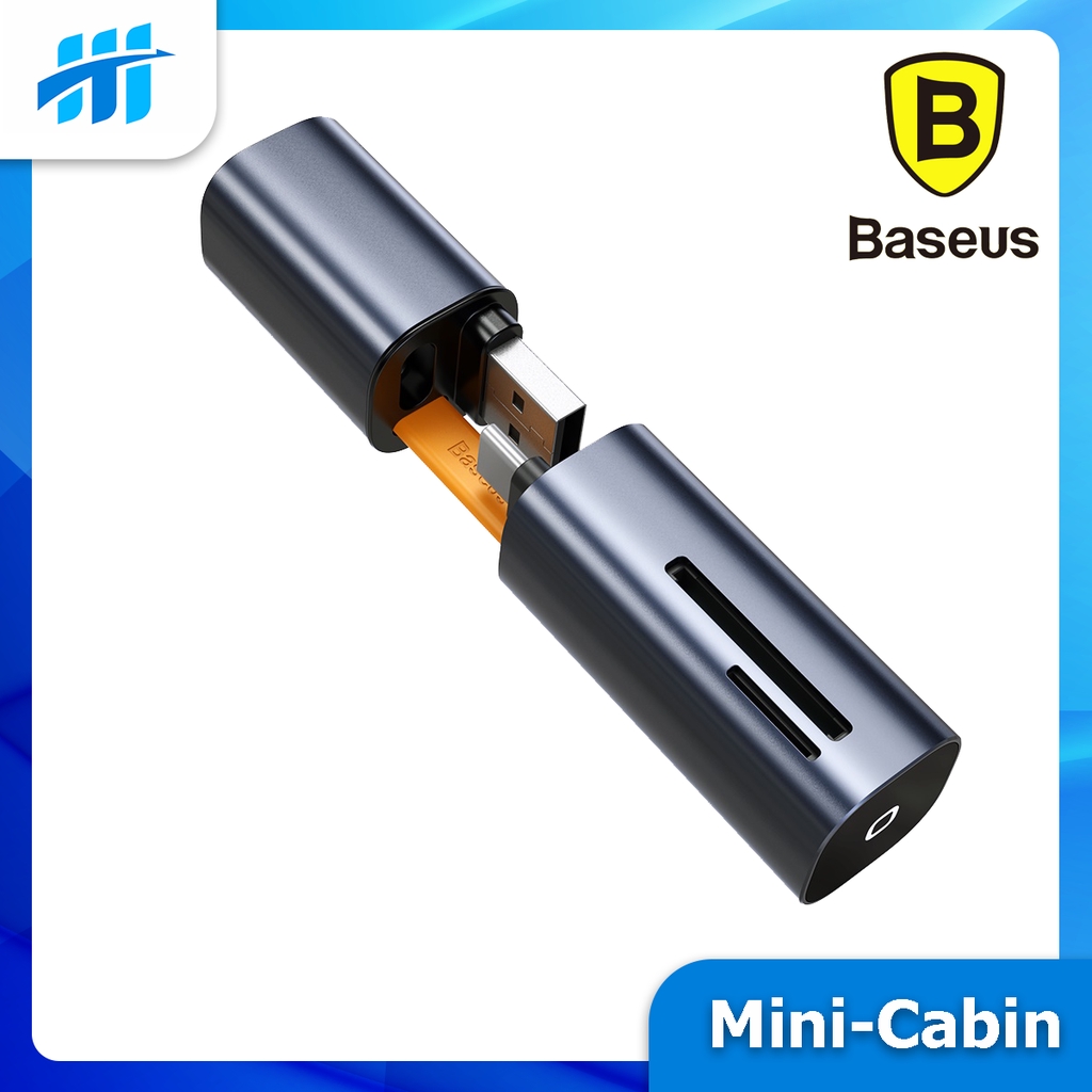 Đầu đọc thẻ nhớ đa năng cổng giao tiếp USB và Type C Baseus Mini Cabin Card Reader