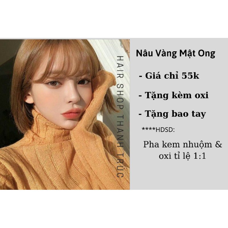 Màu nâu vàng mật ong, nhuộm tóc màu nâu mật tại nhà