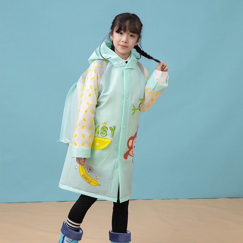 Áo Mưa Hoạt Hình Dễ Thương Cho Bé