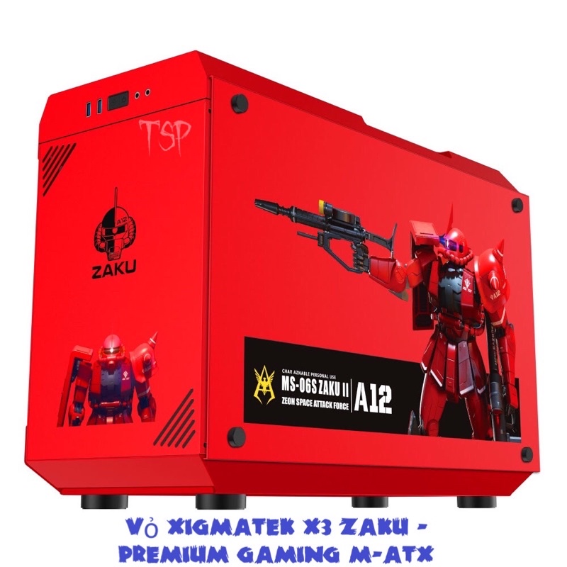 Vỏ cây máy tính XIGMATEK X3 ZAKU - PREMIUM GAMING M-ATX
