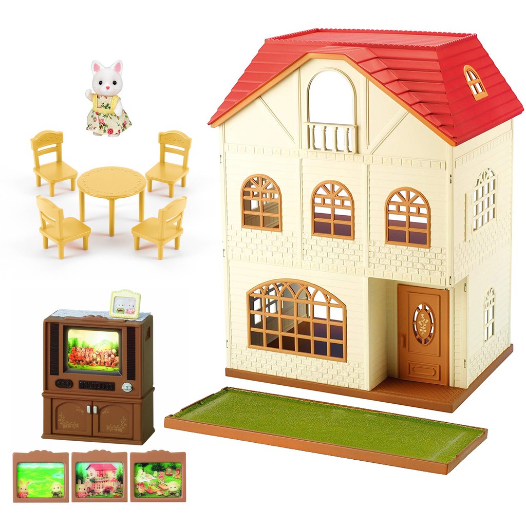 Đồ chơi nhập vai 3 Story House Gift Set C Epoch Sylvanian Families