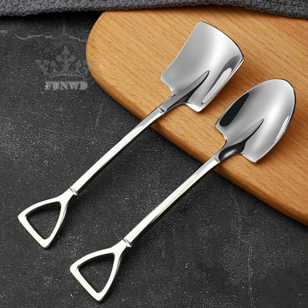 Set 4 / 10 Muỗng Ăn Tráng Miệng Bằng Thép Không Gỉ