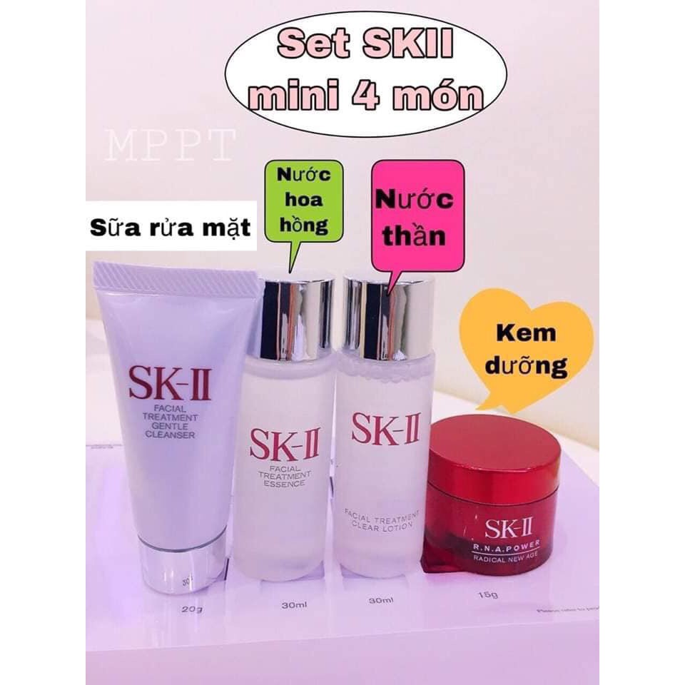 Set SK II mini 4 món dưỡng ẩm chống lão hoá