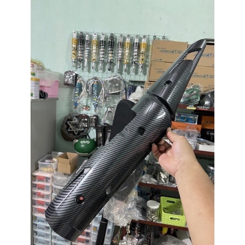 CHỤP PÔ (ĐUÔI PÔ) CACBON EXCITER 150 có bán lẻ từng món