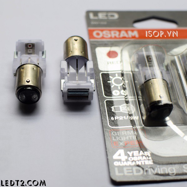 [BH 5 năm] -  Đèn hậu (phanh, stop) Led Osram S25 P21/5 [SL: 1 Bóng] Hàng đẹp