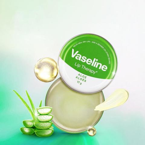 Son dưỡng ẩm cho môi Vaseline Lip Therapy Lip Balm Tin Aloe 17g (Mỹ)