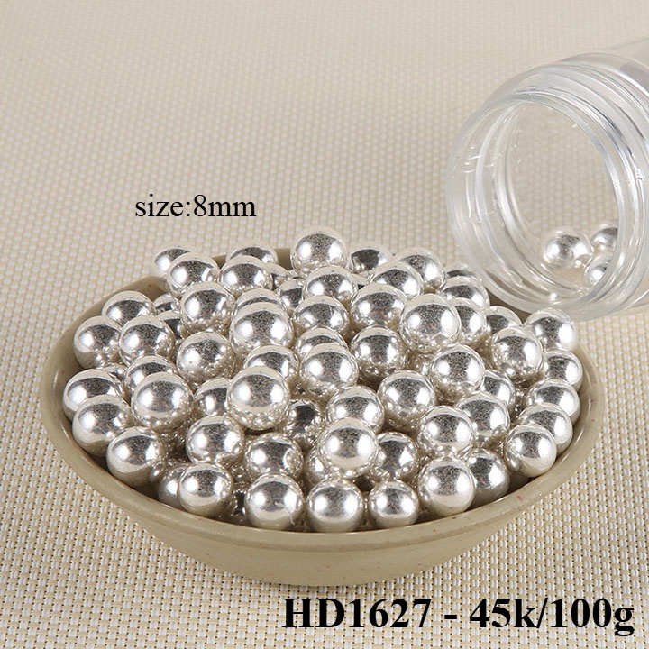 100 gr bi đường vàng bạc  phụ kiện trang trí bánh kem