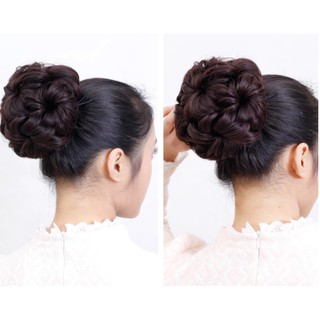 Tóc Búi Dây Rút Dáng Hoa Form To