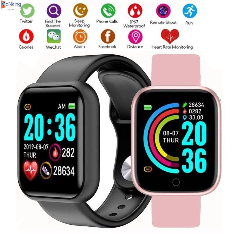 Y68 D20s Đồng Hồ Thông Minh SmartWatch PK Thông Minh Y68 D20 D30 FD78 Y78 M5 M6 Y68 T500 119PLUS D18 115PLUS ^ MK ^
