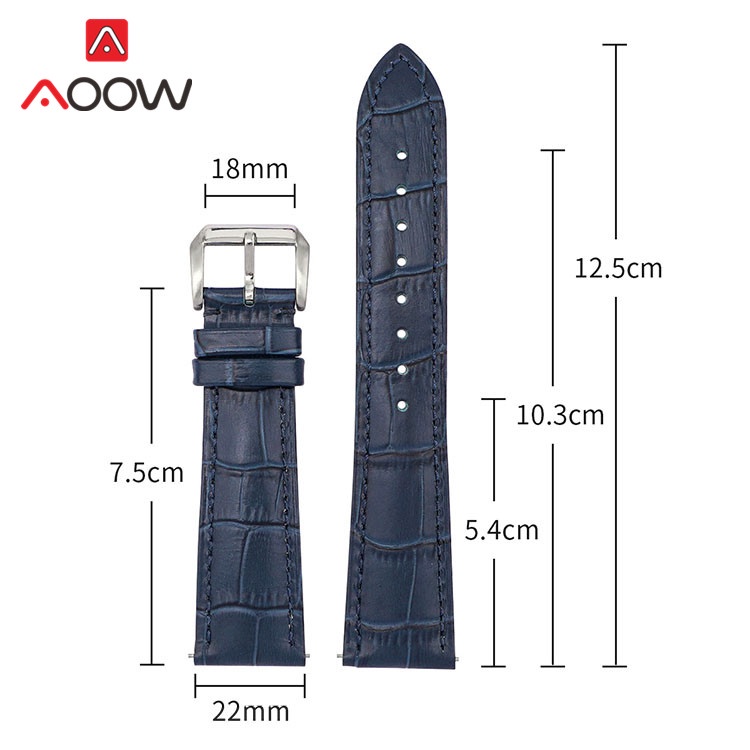 Dây Đeo Da Bò Thay Thế 12 14 16 18mm 20mm 22mm 24mm Cho Đồng Hồ DW