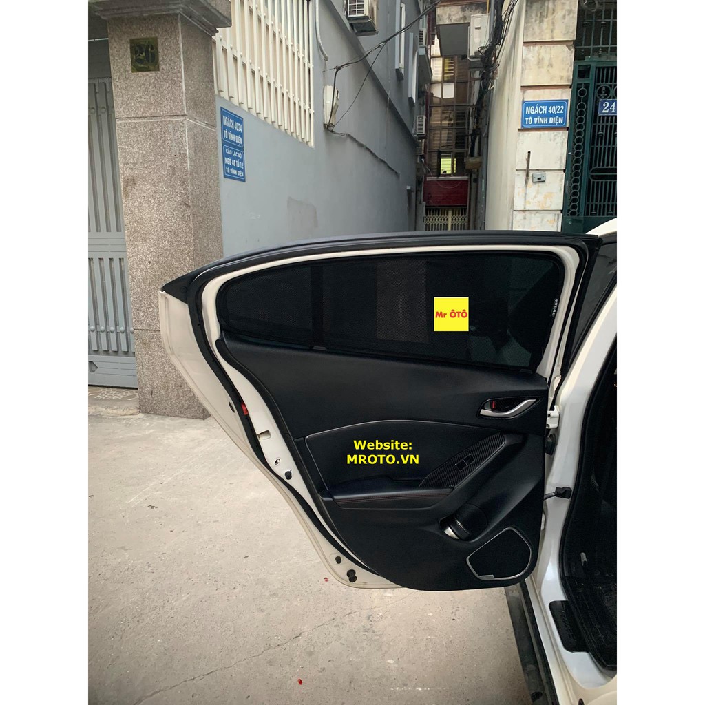 RÈM CHE NẮNG NAM CHÂM CHO XE MAZDA 3 ALL NEW 2015-2019. BẢO HÀNH 2 NĂM TOÀN QUỐC