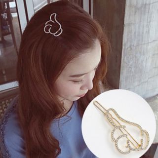 Kẹp tóc đính đá biểu tượng like