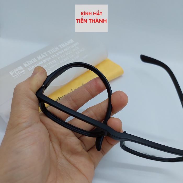Mắt Kính Vuông Dáng Nhỏ Dày, Bền, Chắc, Hạn Chế Độ Dày Mắt Kính Sh2409  - Kính Mắt Tiến Thành