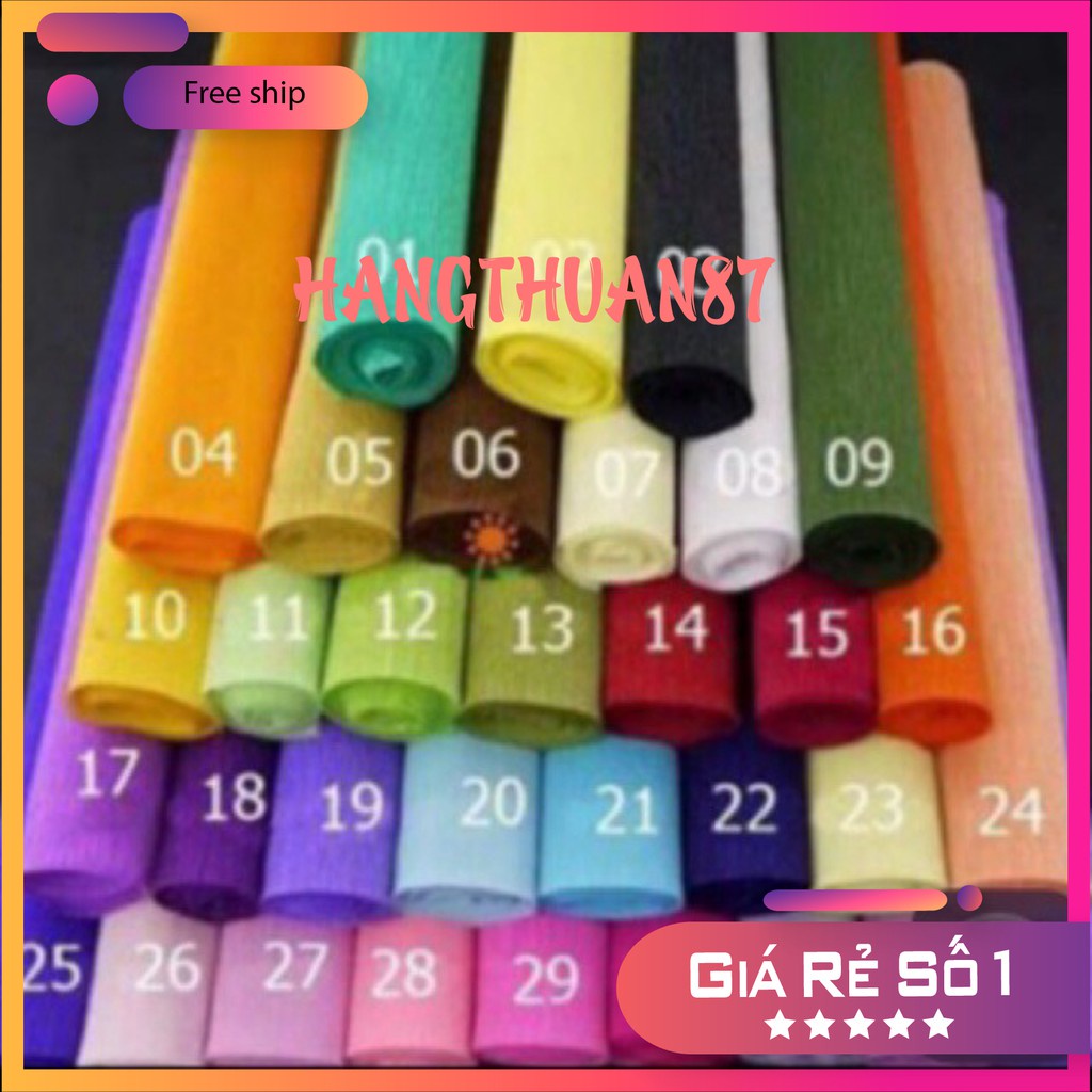 Giấy nhún giấy nhăn làm hoa