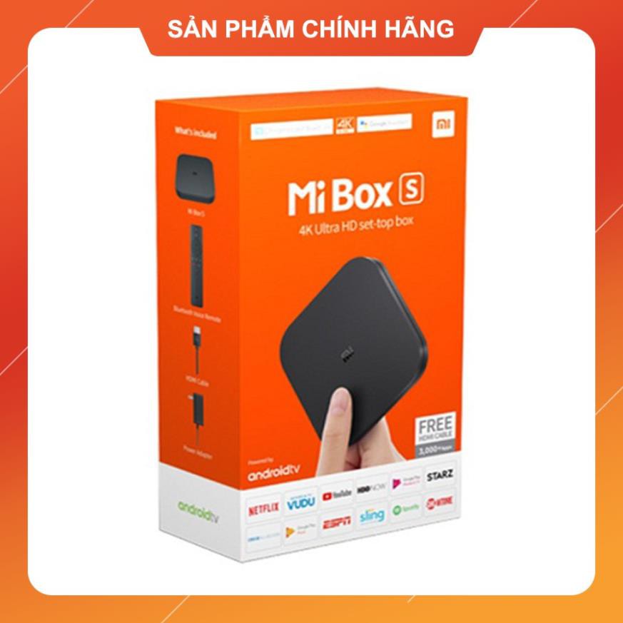 Android Tivi Box Xiaomi Mibox S 4K Global Quốc Tế - Hàng Chính Hãng
