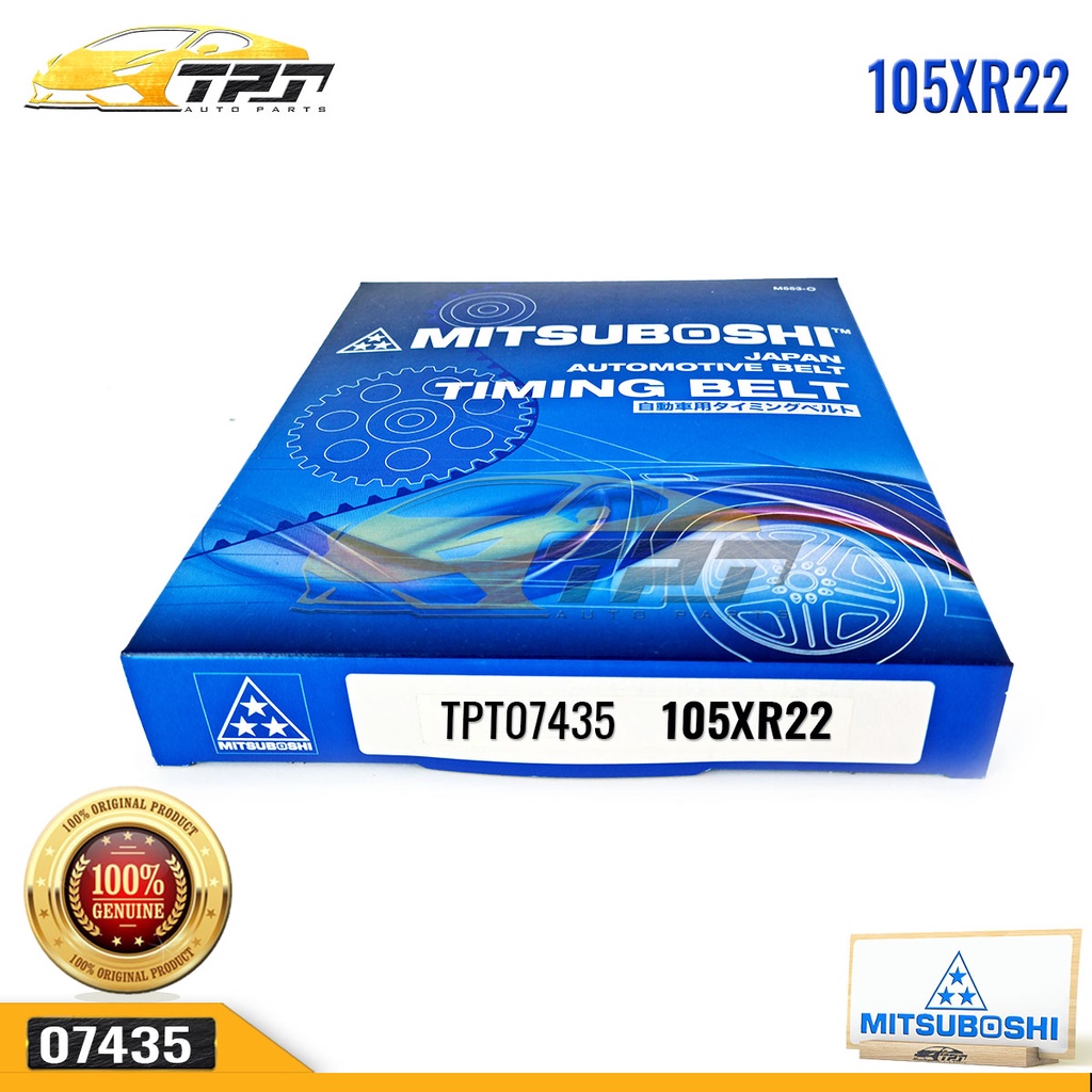 Dây Curoa Cam / Dây Đai Răng Hyundai ACCENT 105XR22 - 105RU22 MITSUBOSHI - Japan
