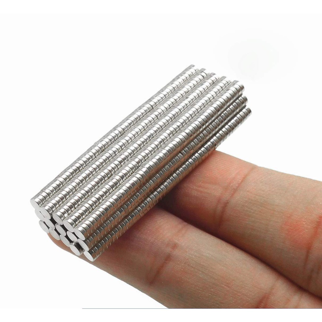 100 viên nam châm Trắng 3x1mm, nam châm viên trắng đất hiếm lực hút mạnh, kích thước nhỏ