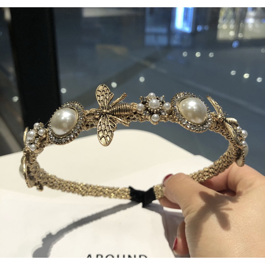 Bờm đính đá con cánh cam- con ong cực sang HÀNG LOẠI 1 CỰC CHẮC CHẮN, băng đô đính đá đẹp