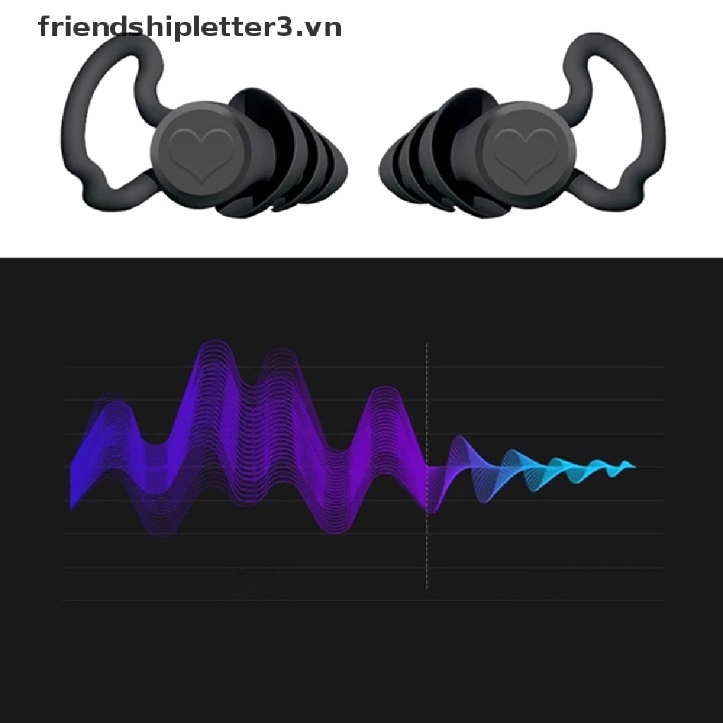 1 Cặp Nút Bịt Tai Giảm Tiếng Ồn Bằng Silicone Mềm