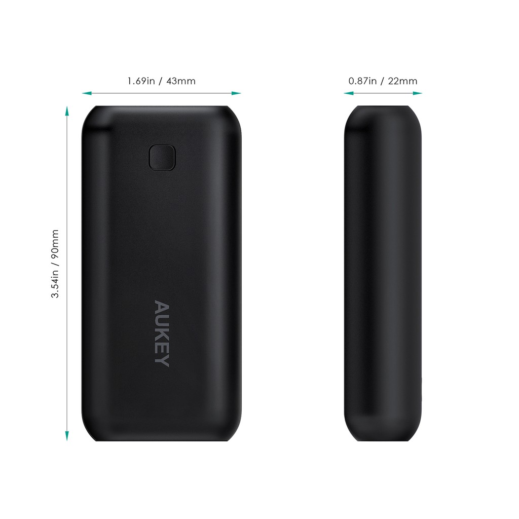 Pin Dự Phòng 5000mAh Aukey PB-N41 Aipower Chống Sạc Tràn Và Quá Nhiệt - Hàng Chính Hãng